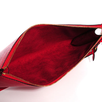 Louis Vuitton Epi Pochette Accessories 24 Castillan Red 5 of 8