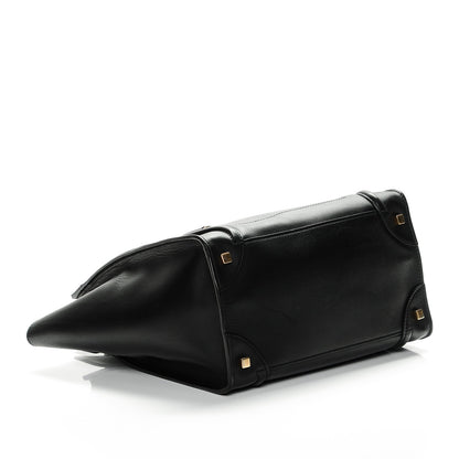 Celine Smooth Calfskin Mini Luggage Black 4 of 6