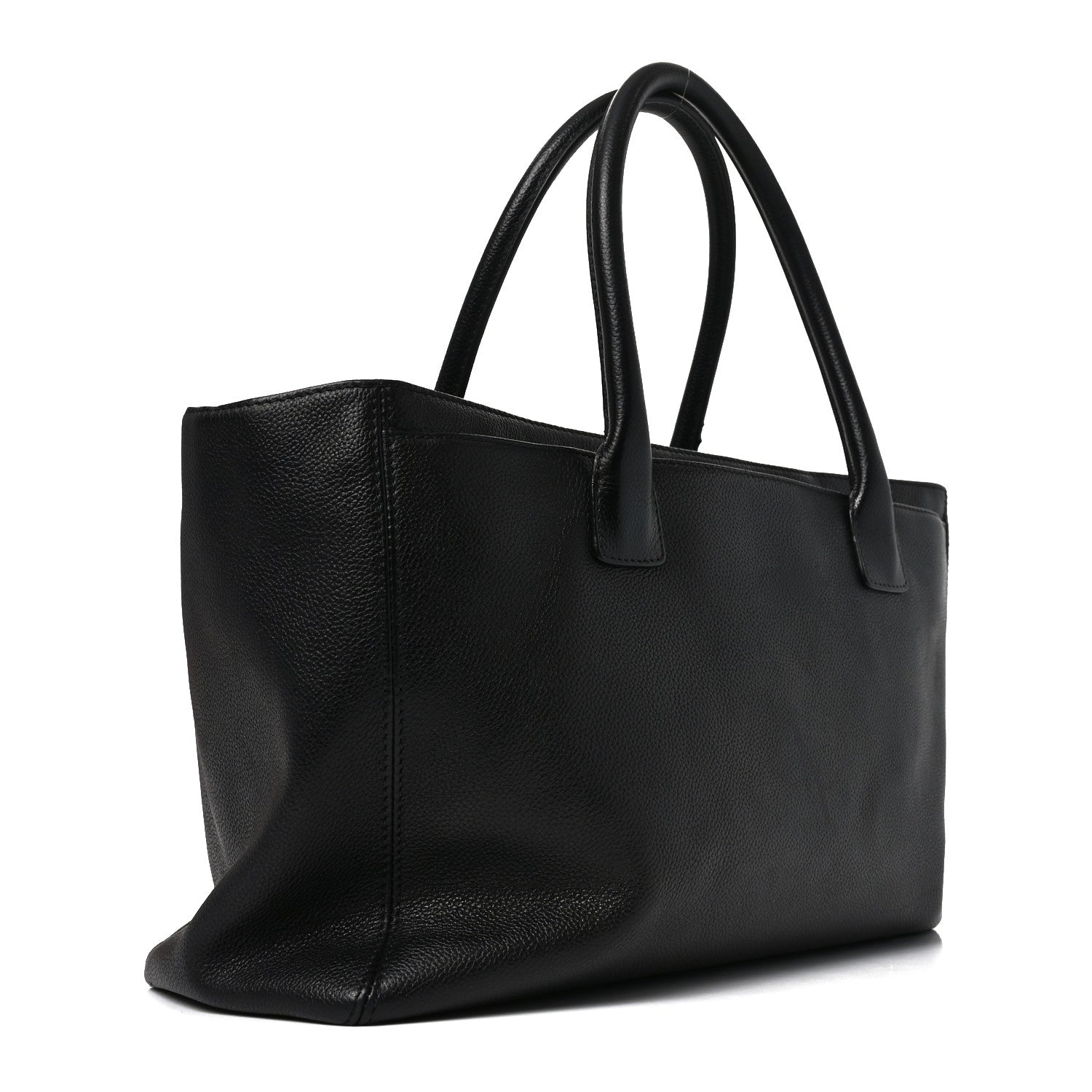 Chanel Calfskin Cerf Executive Shopper Tote Black 3 of 10