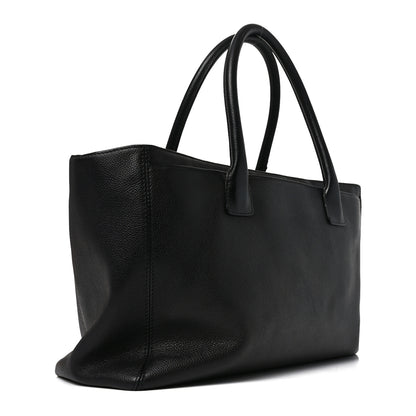Chanel Calfskin Cerf Executive Shopper Tote Black 3 of 10