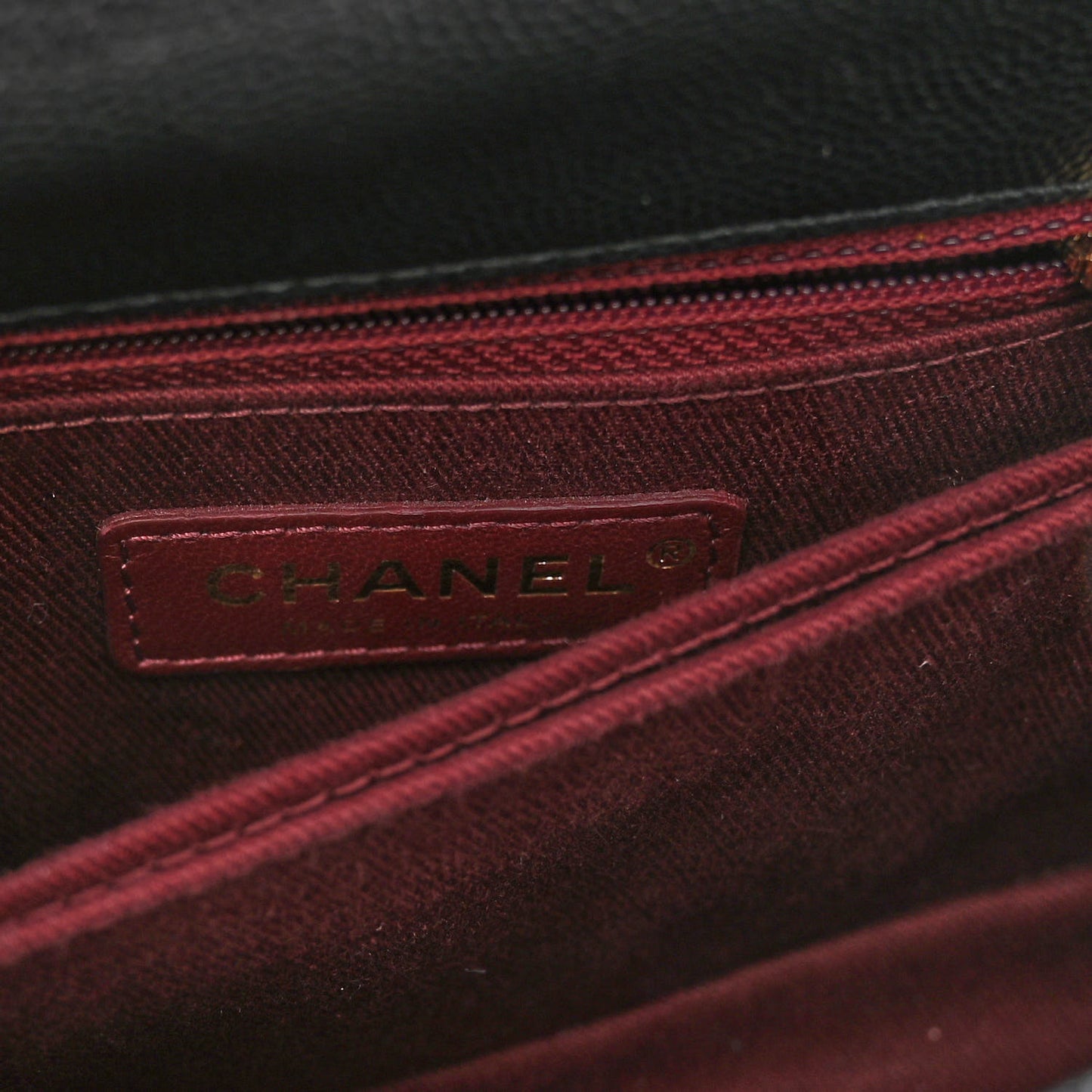 Caviar Quilted Mini Coco Handle Flap Black