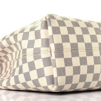 Louis Vuitton Damier Azur Graceful MM Rose Ballerine 7 of 11