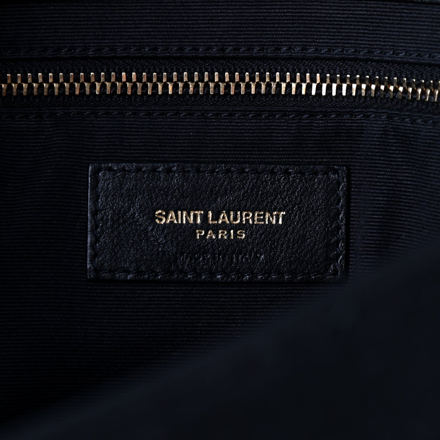 Saint Laurent Cotton Embroidered Rive Gauche Noe Chain Bag Black Beige 6 of 9