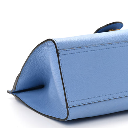 Gucci Calfskin Small GG Marmont Top Handle Bag Clear Sky Blue 9 of 10