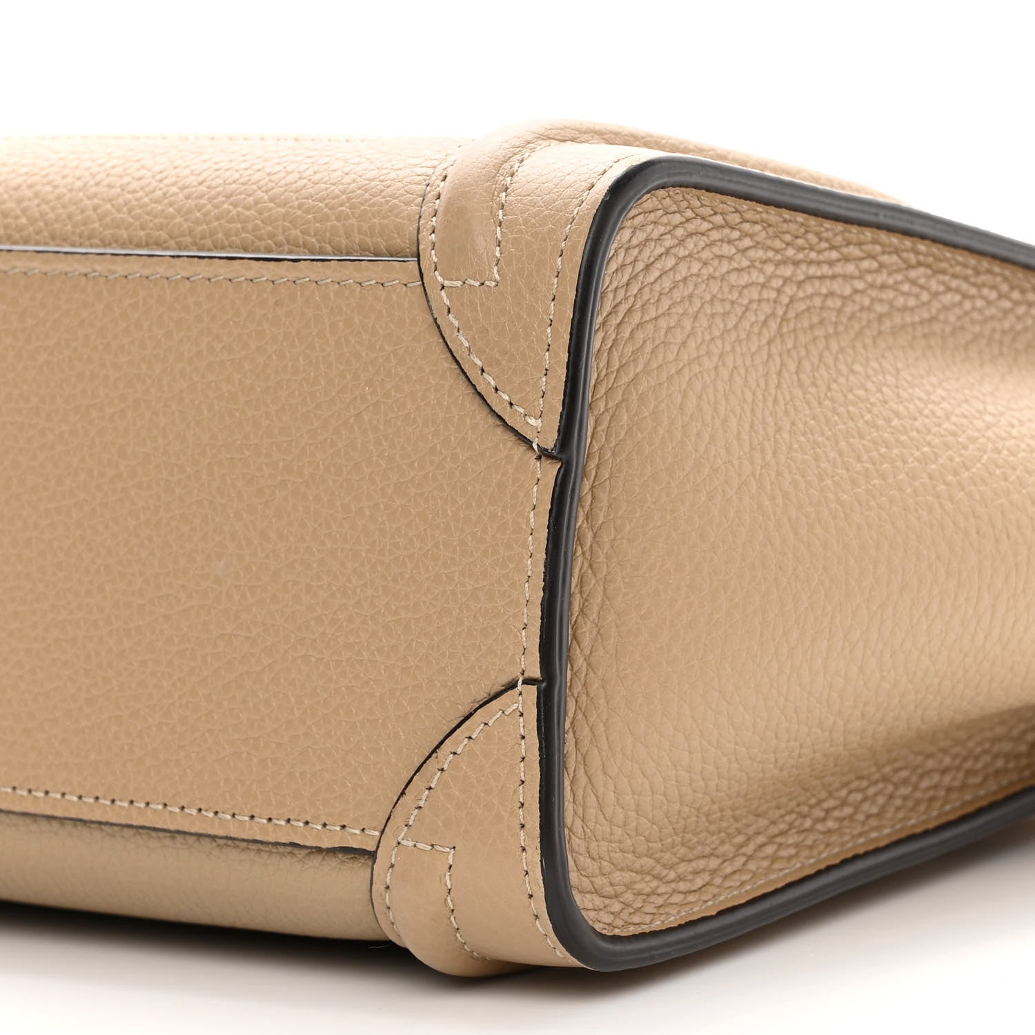 Celine Drummed Calfskin Nano Luggage Dune 11 of 11