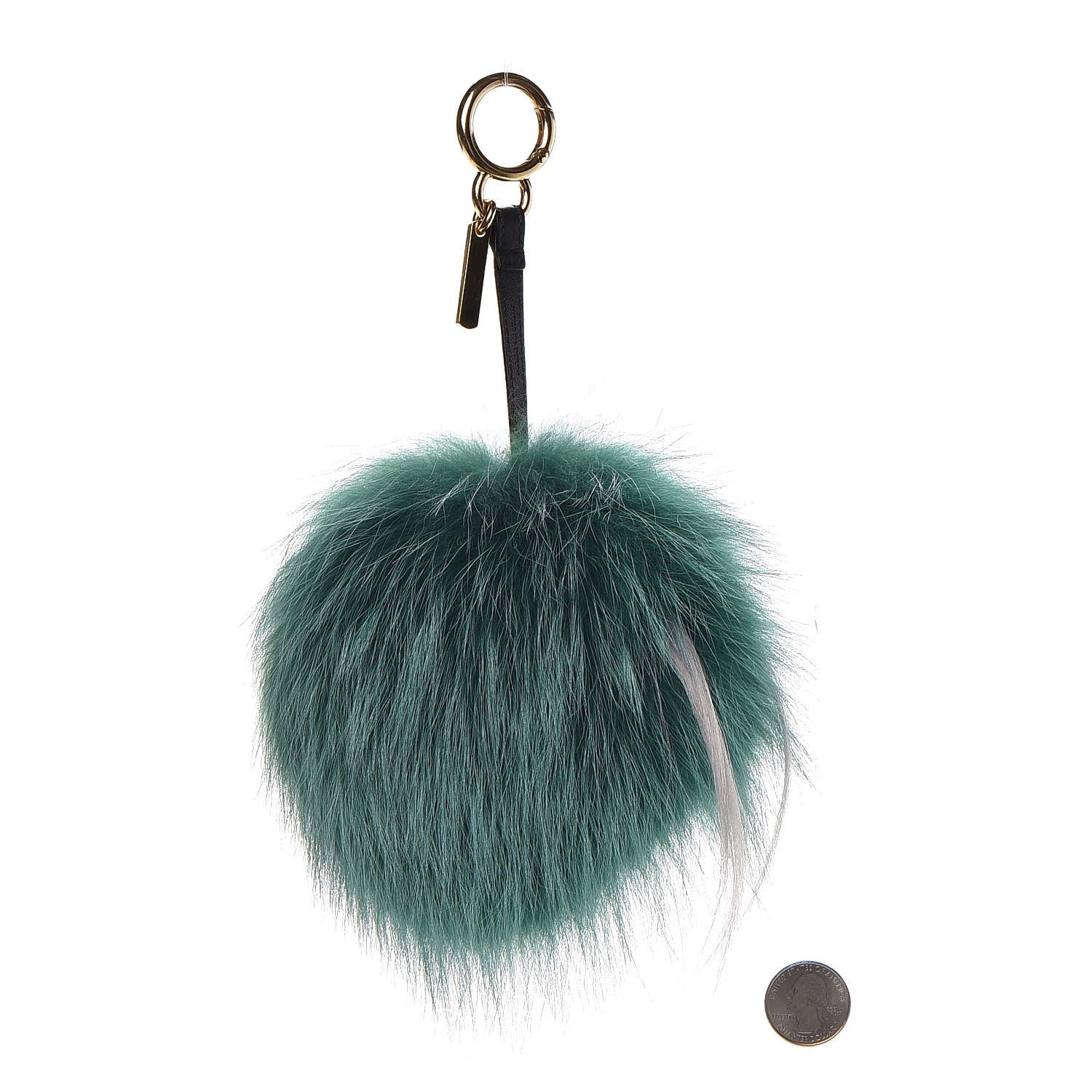 Fendi Fox Rabbit Goat Mink Fur Vitello Flamingo Minty Monster Bag Bug Charm Green Apple Multicolor 2 of 4