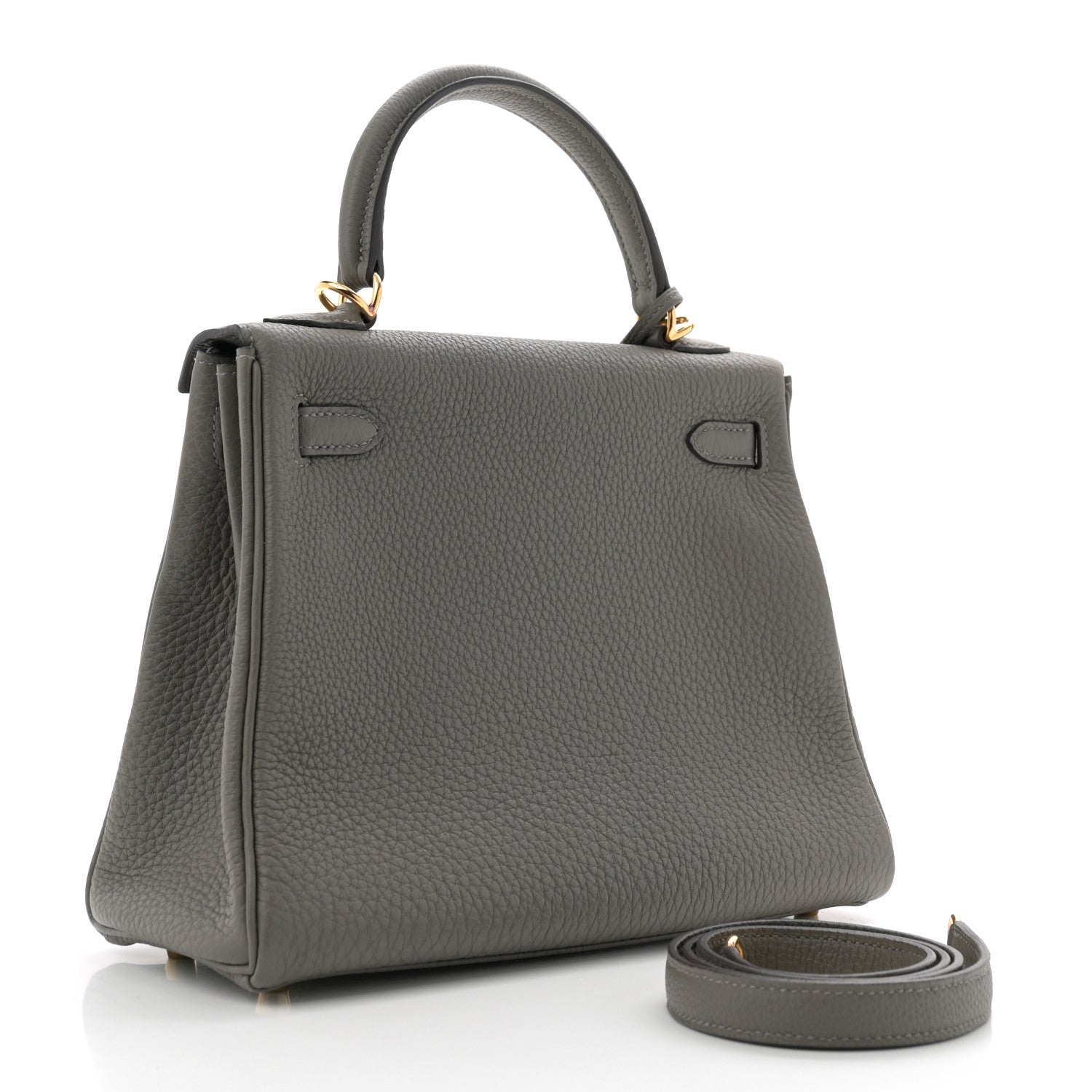 Hermes Togo Kelly Retourne 25 Gris Meyer 3 of 12