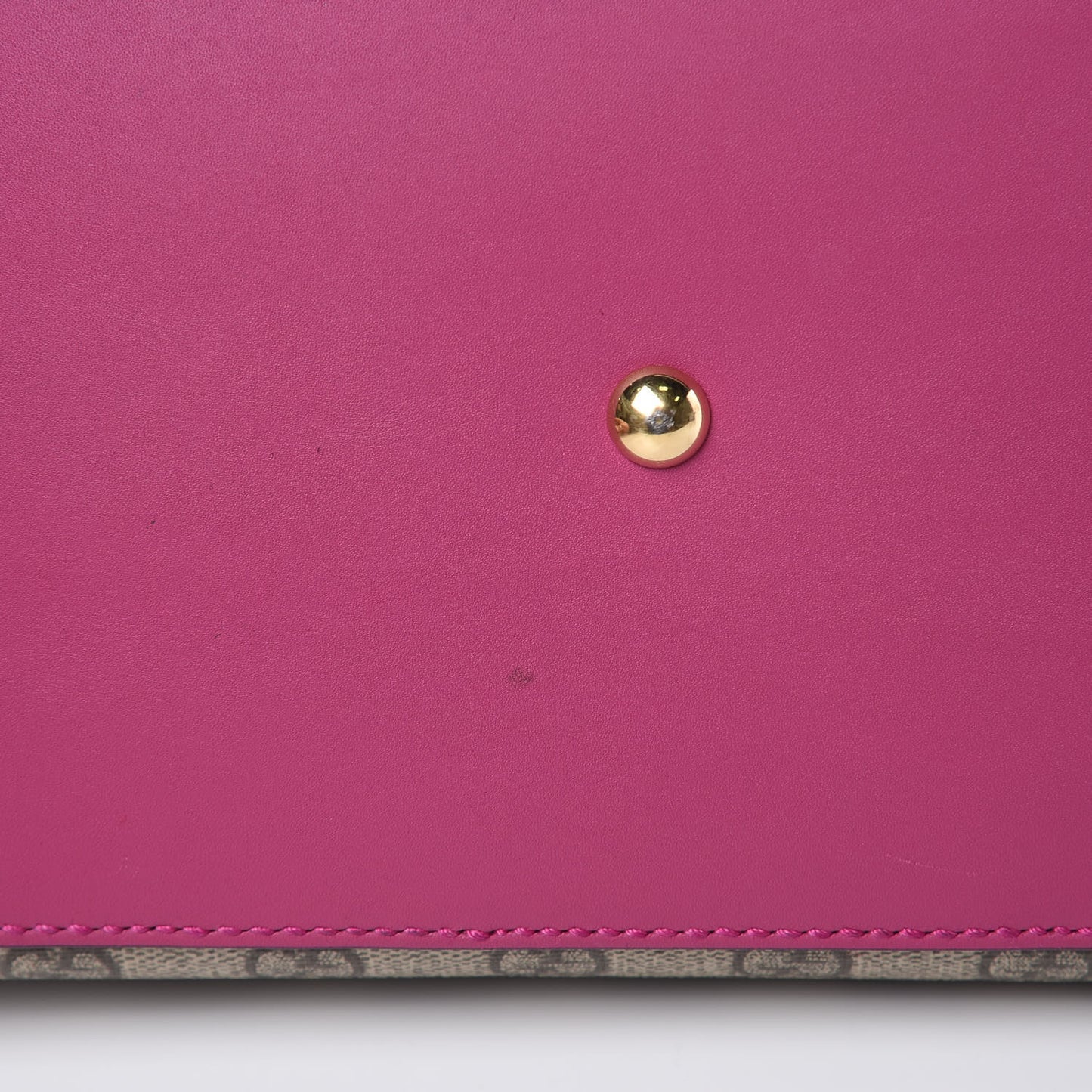 GG Supreme Monogram Linea A Foldover Tote Beige Hibiscus Red New Rosette