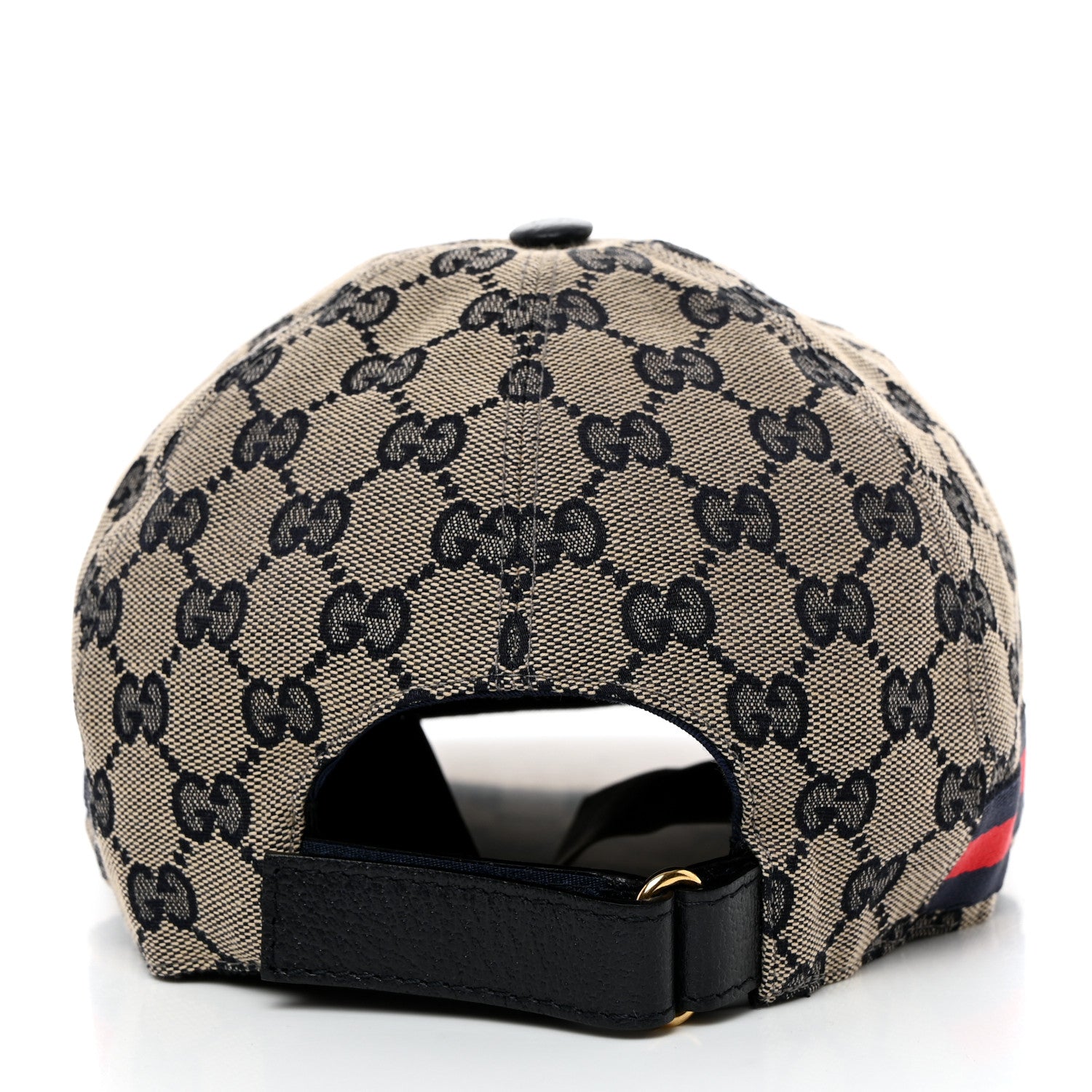 Gucci Monogram Web Baseball Hat XL Beige Blue 6 of 9