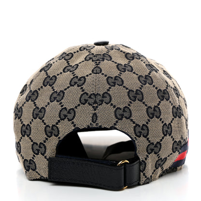 Gucci Monogram Web Baseball Hat XL Beige Blue 6 of 9