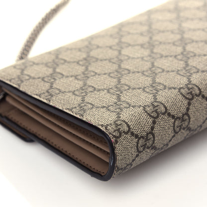 Gucci GG Supreme Monogram Mini Dionysus Chain Wallet Beige Taupe 9 of 17