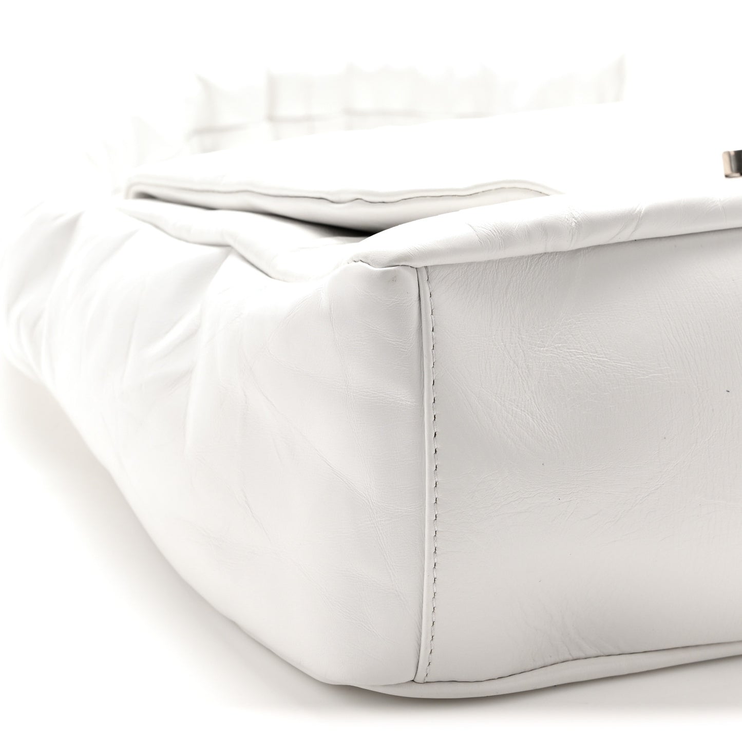Thin Calfskin Small Monaco Sling Shoulder Bag Light Blue White White