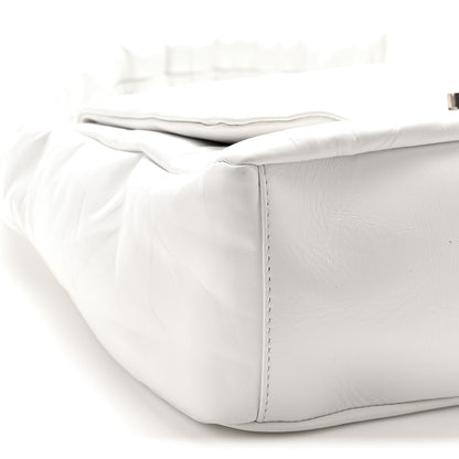 Balenciaga Thin Calfskin Small Monaco Sling Shoulder Bag Light Blue White White 9 of 10
