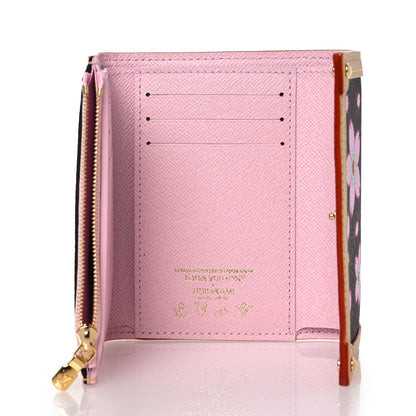 Louis Vuitton LV X TM Monogram Cherry Blossom Victorine Wallet Sakura Brown 5 of 10
