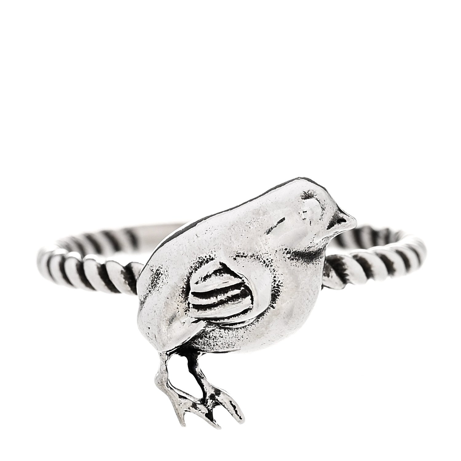 Gucci Sterling Silver Chick Ring 53 6.25 1 of 6