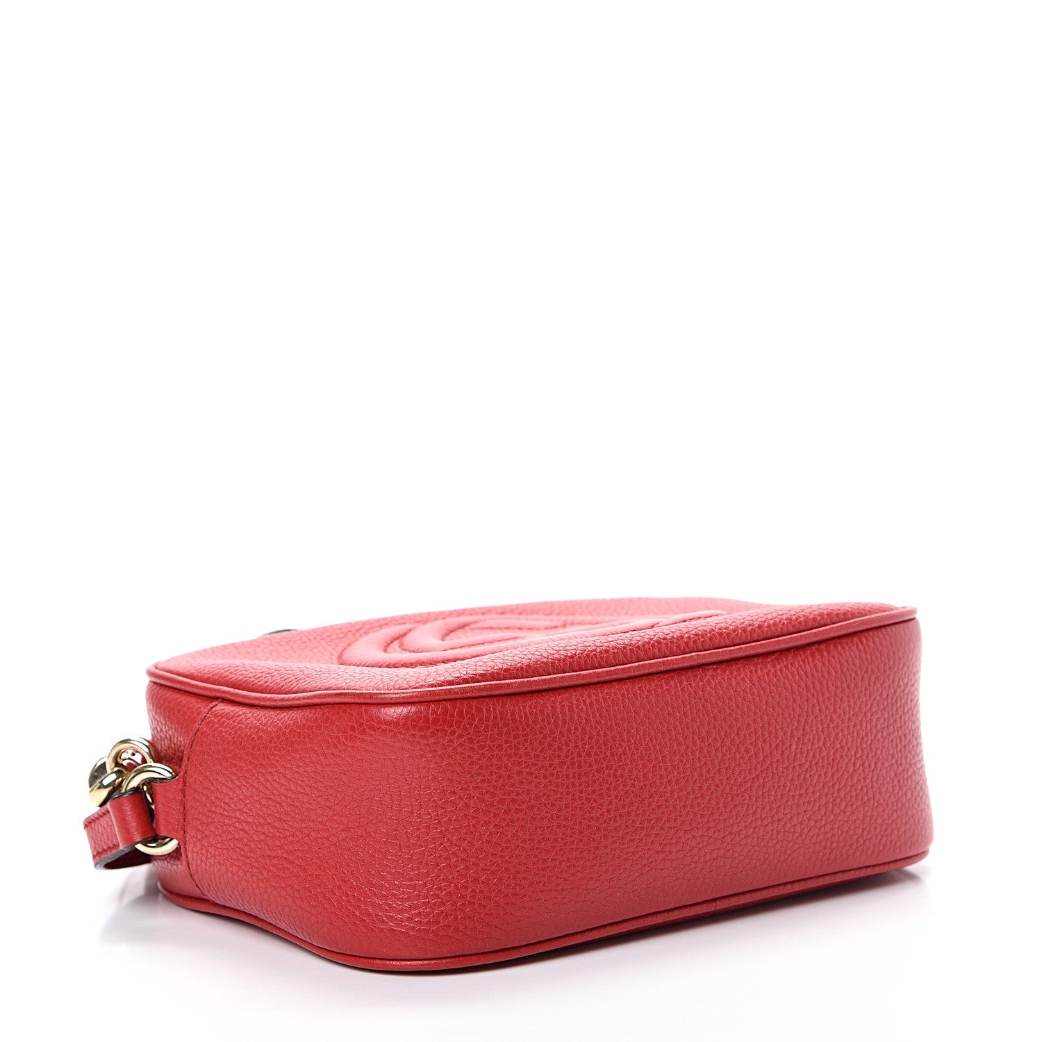 Gucci Pebbled Calfskin Small Soho Disco Bag Tabasco Red 3 of 15