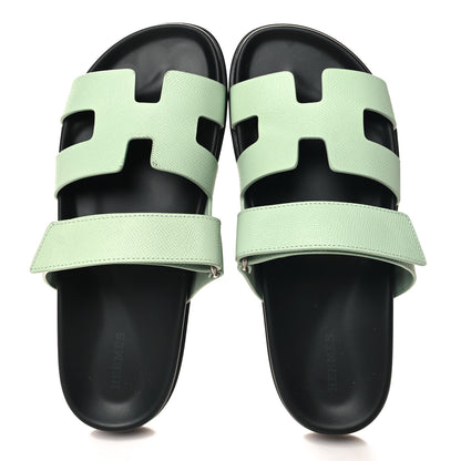 Hermes Epsom Womens Chypre Sandals 40 Vert Jade 2 of 10
