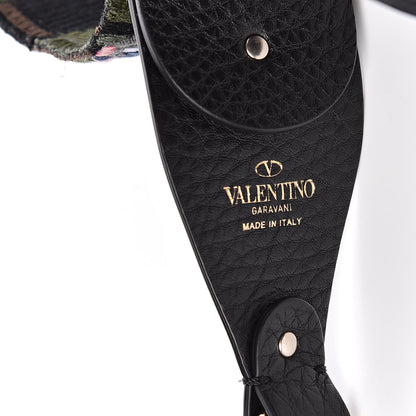 Valentino Garavani Canvas Camubutterfly Rockstud Guitar Strap Multicolor 3 of 3