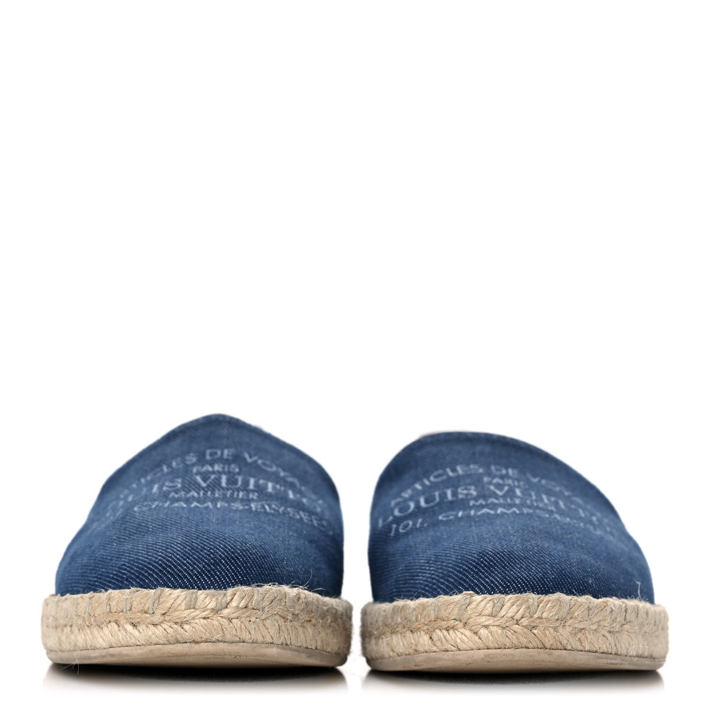 Denim Articles De Voyage Espadrille Flats 38 Blue