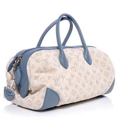 Louis Vuitton Denim Speedy Round Blue 3 of 7