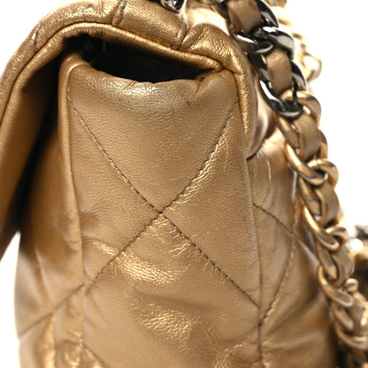 Chanel Metallic Lambskin Quilted Medium Chanel 19 Flap Gold 11 of 11