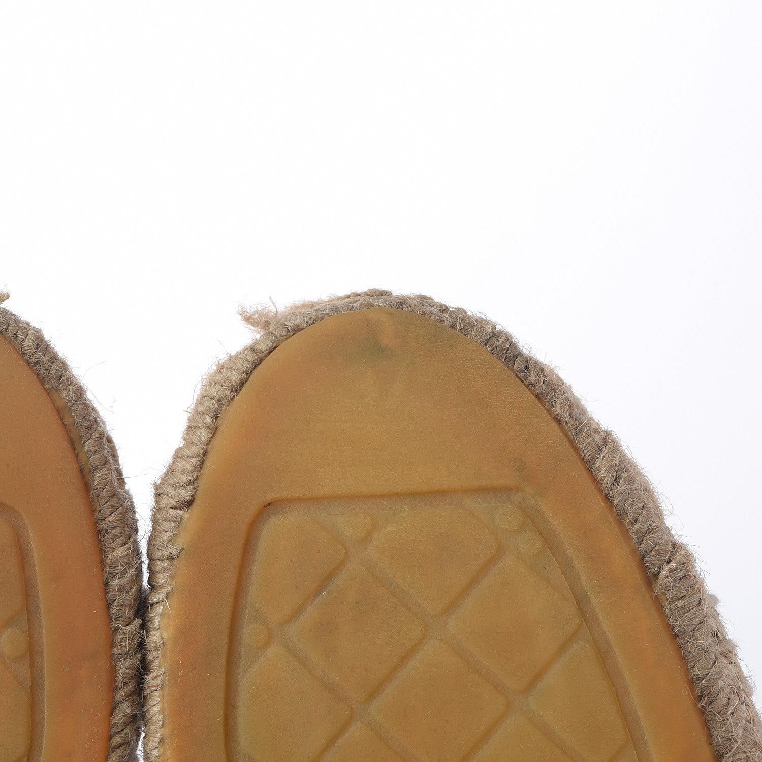 Chanel Lambskin CC Espadrilles 37 Beige Black 9 of 15
