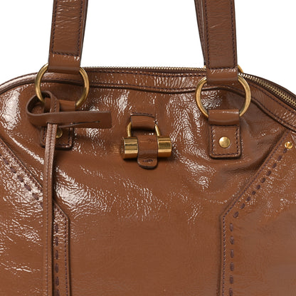 Saint Laurent Patent Large Muse Nude 7 of 10