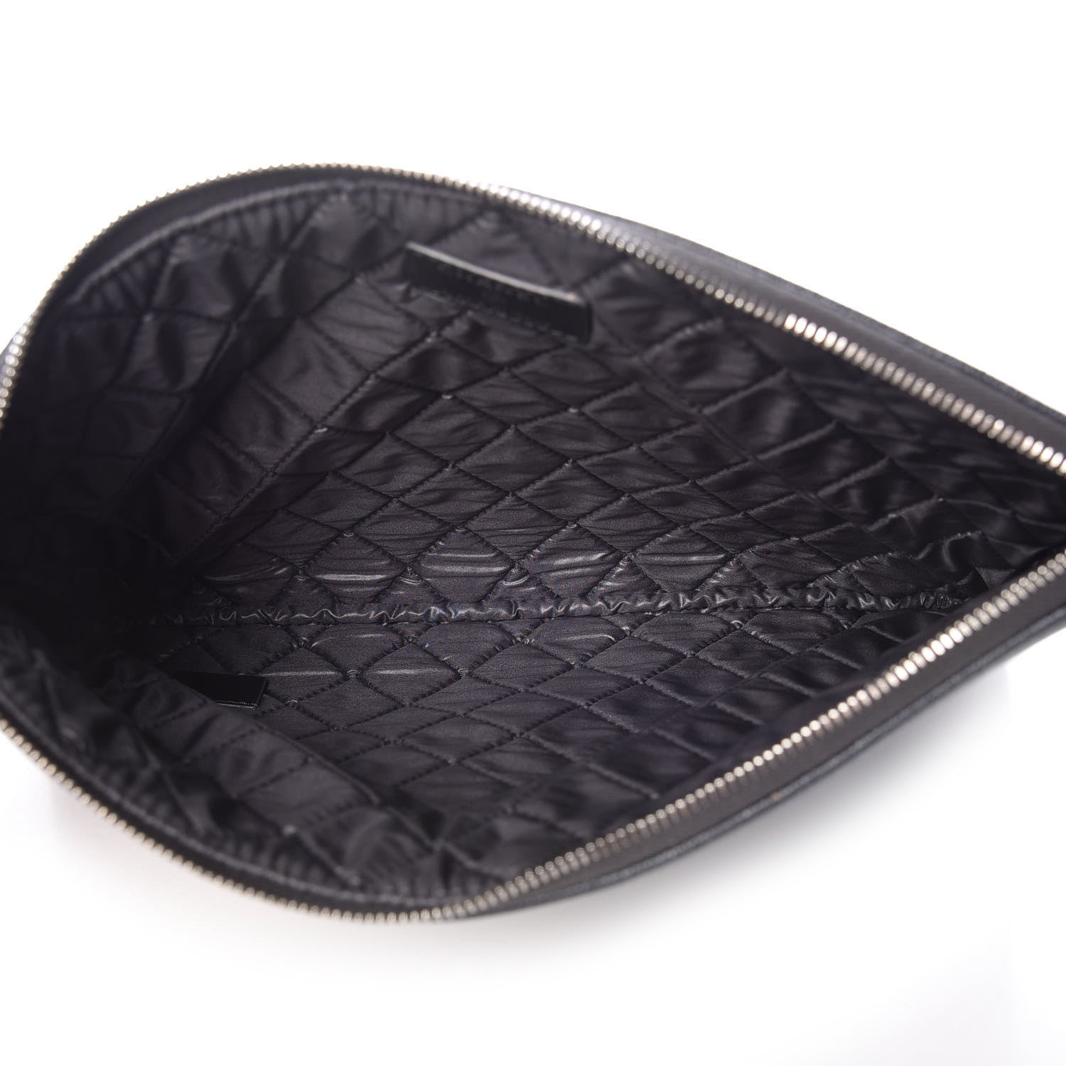 Chanel Metallic Caviar Quilted Medium Maxi CC Cosmetic Case Black 5 of 10