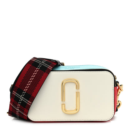 Marc Jacobs Saffiano Small Snapshot Camera Bag Porcelain Multi 1 of 13