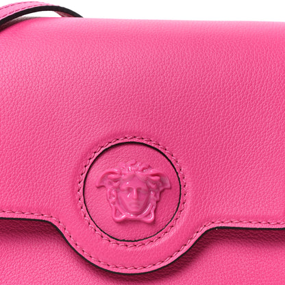 Versace Grained Calfskin La Medusa Shoulder Bag Pink Lilac 8 of 10