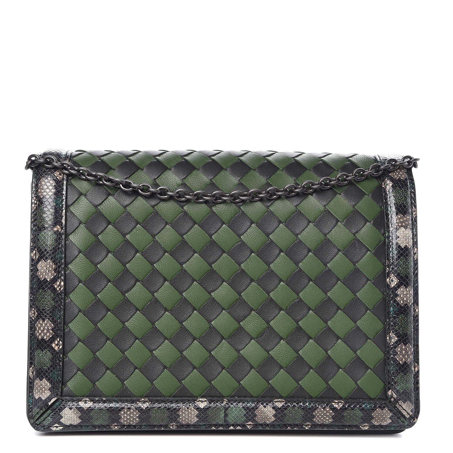 Bottega Veneta Nappa Intrecciato Ayers Crossbody Bag Forest 1 of 6