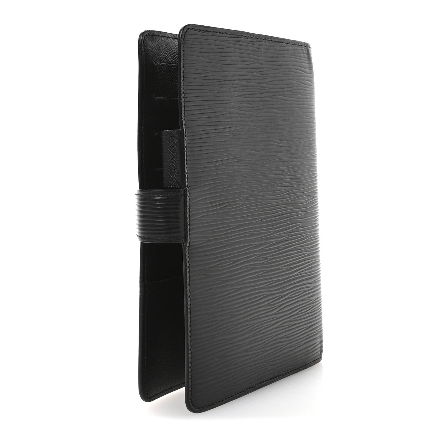 Epi Medium Ring Agenda Cover Black