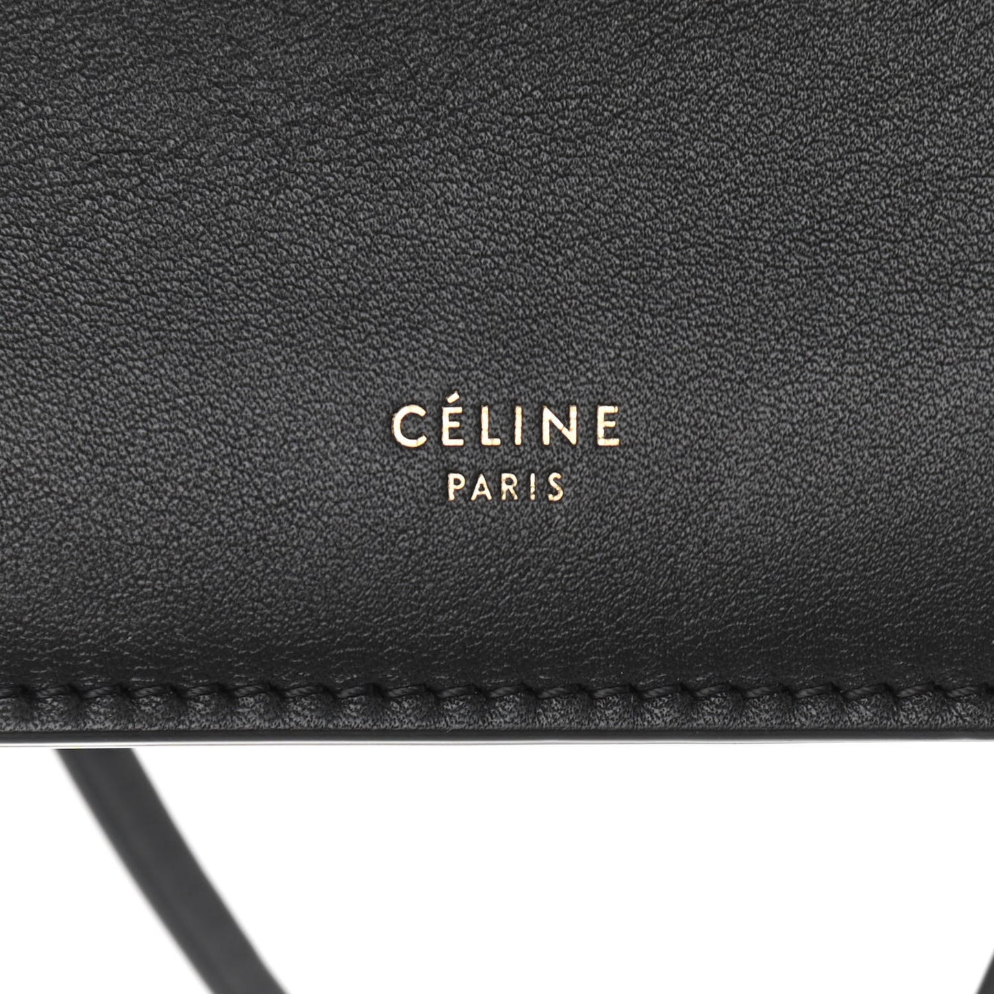 Smooth Calfskin Mini Clasp Bag Black