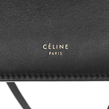 Celine Smooth Calfskin Mini Clasp Bag Black 6 of 10