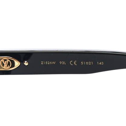 Louis Vuitton Acetate My Monogram Square Sunglasses Z1526W Black 5 of 7