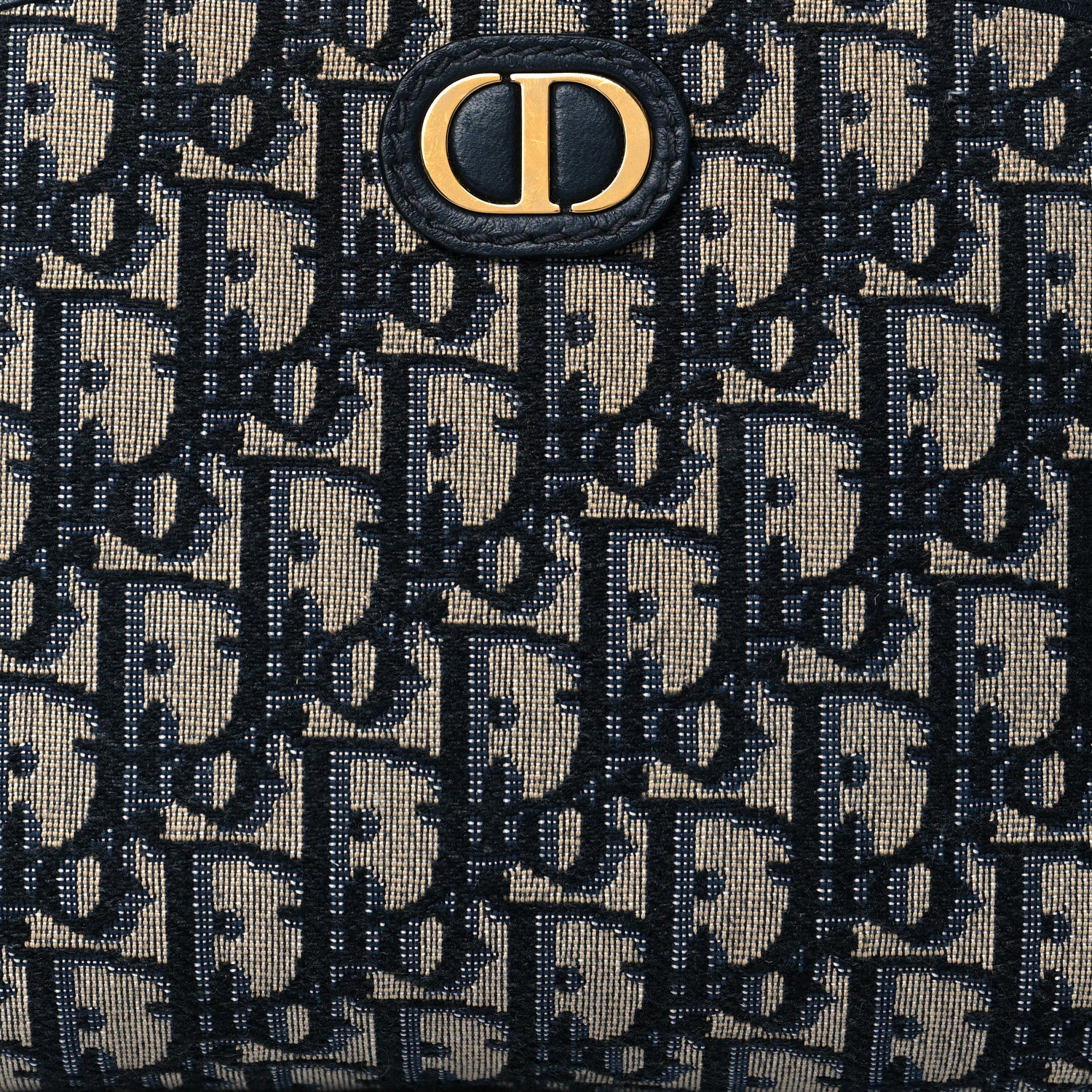 Christian Dior Oblique 30 Montaigne Cosmetic Pouch Blue 7 of 9