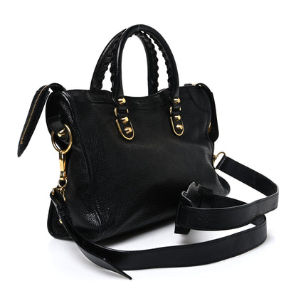 Balenciaga Chevre Gold Metallic Edge Hardware S City Black 4 of 11
