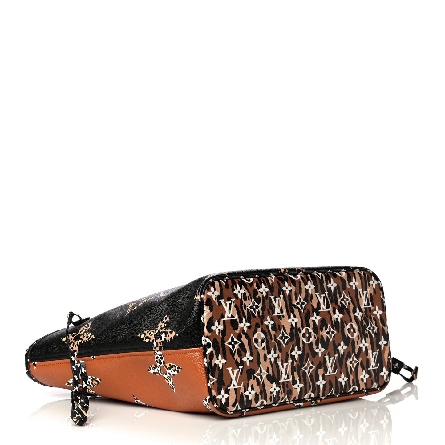 Monogram Giant Jungle Neverfull MM Black