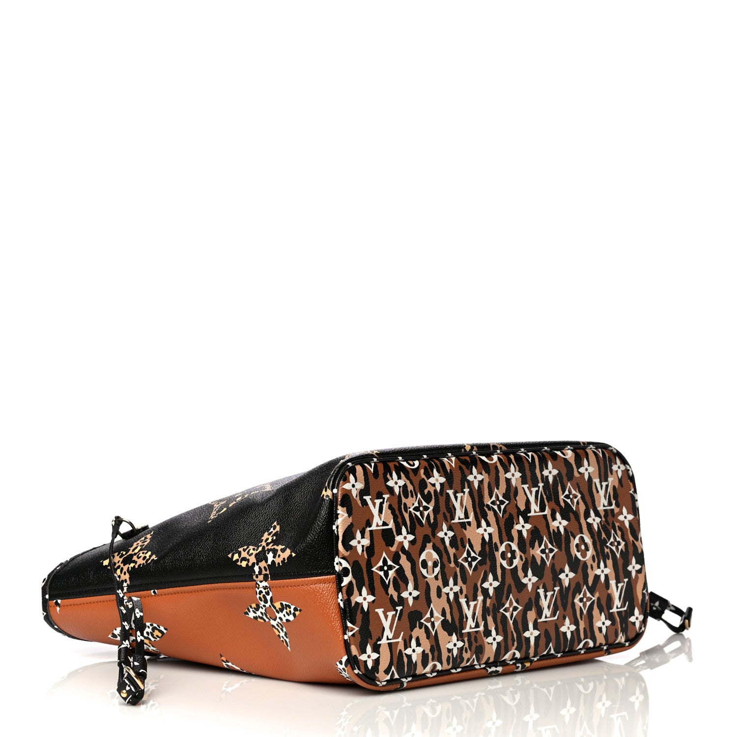 Louis Vuitton Monogram Giant Jungle Neverfull MM Black 5 of 14