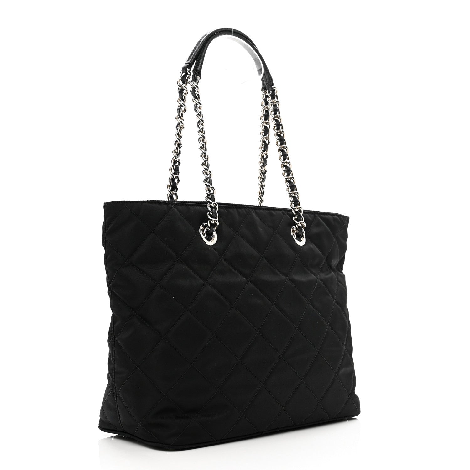 Prada Nylon Tessuto Impuntu Quilted Tote Black 3 of 9