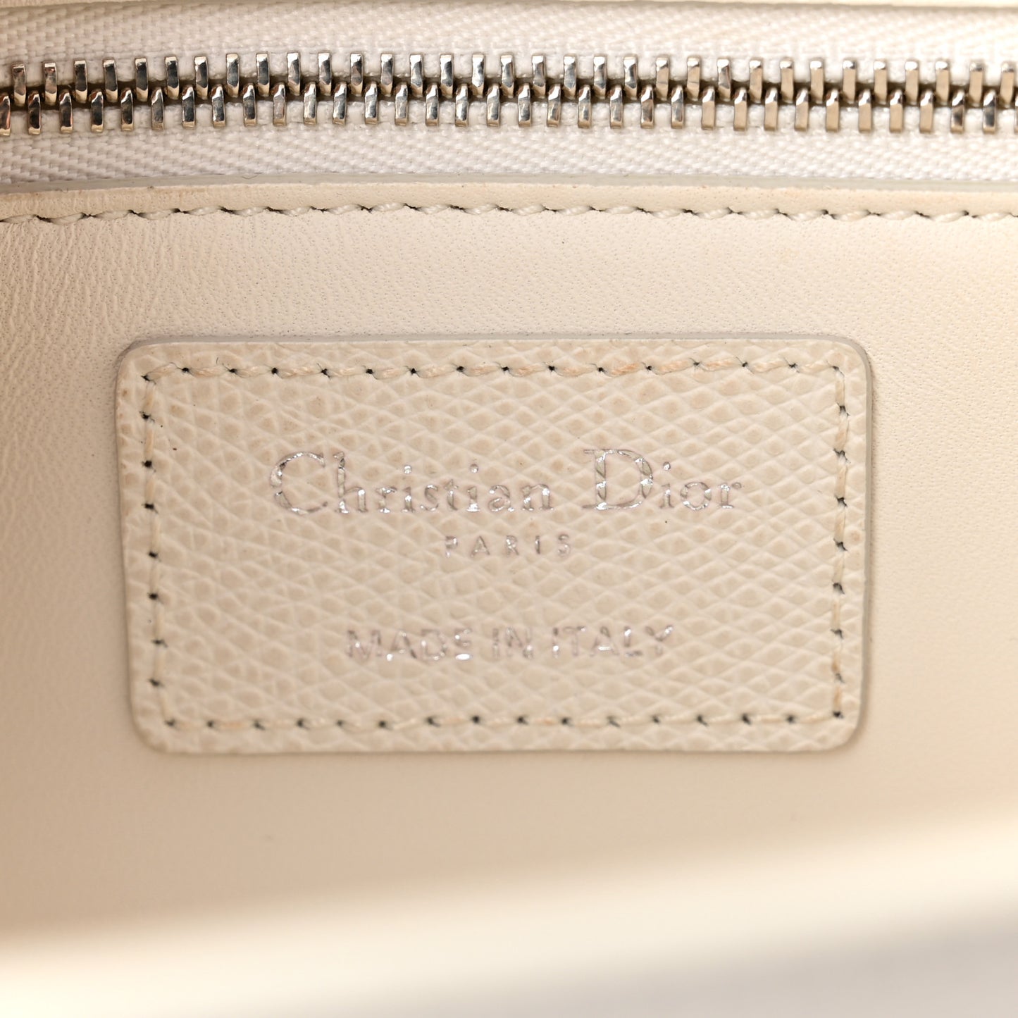 Grained Calfskin 30 Montaigne Chain Flap Bag White