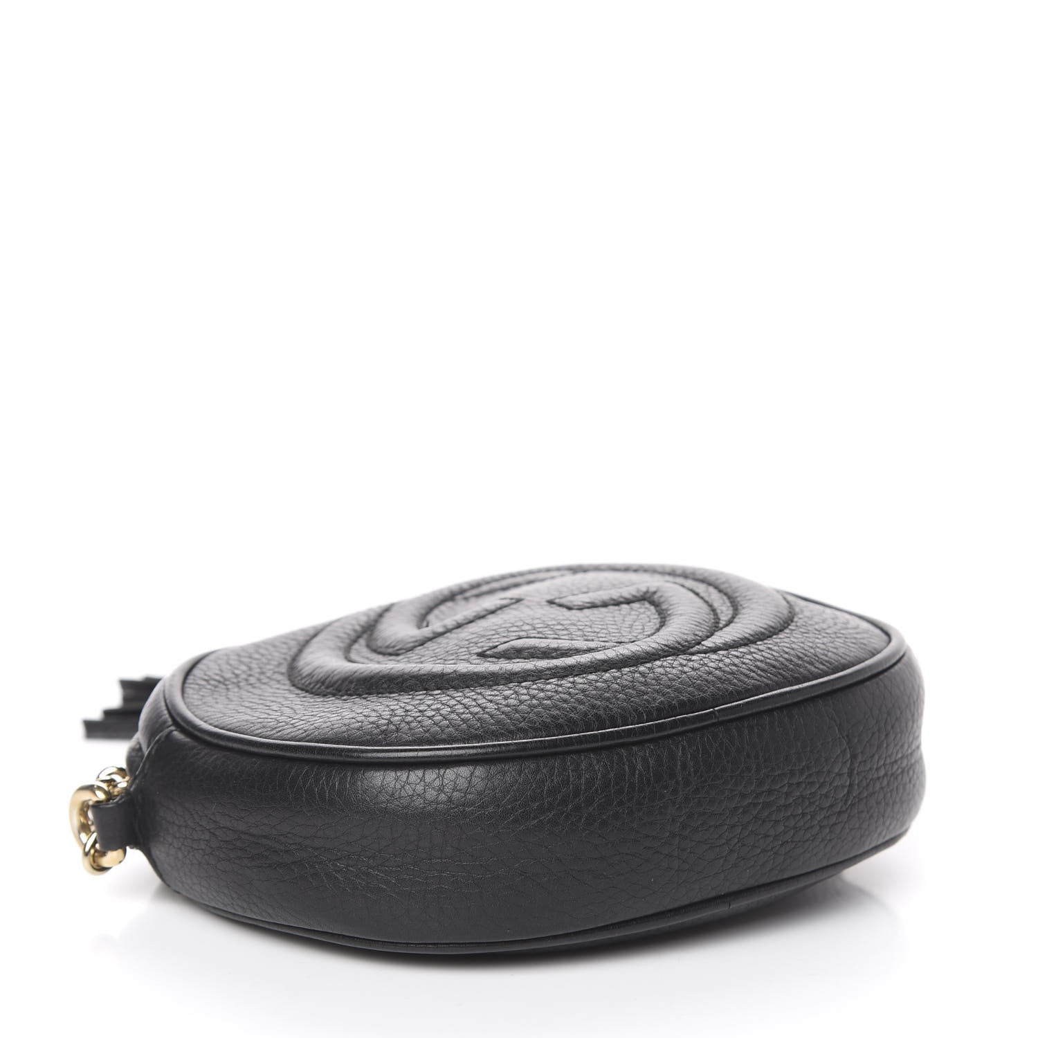 Gucci Pebbled Calfskin Mini Soho Chain Bag Black 4 of 10