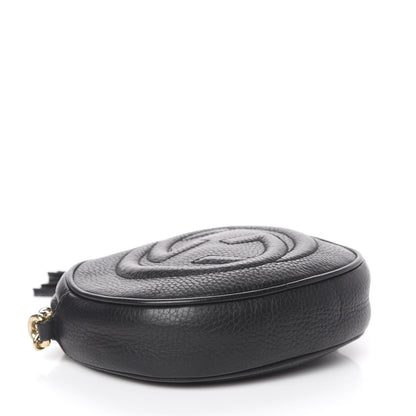 Gucci Pebbled Calfskin Mini Soho Chain Bag Black 4 of 10
