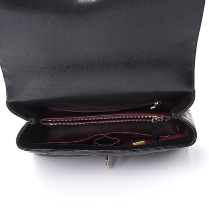 Chanel Caviar Quilted Small Coco Handle Flap Black 4 of 10