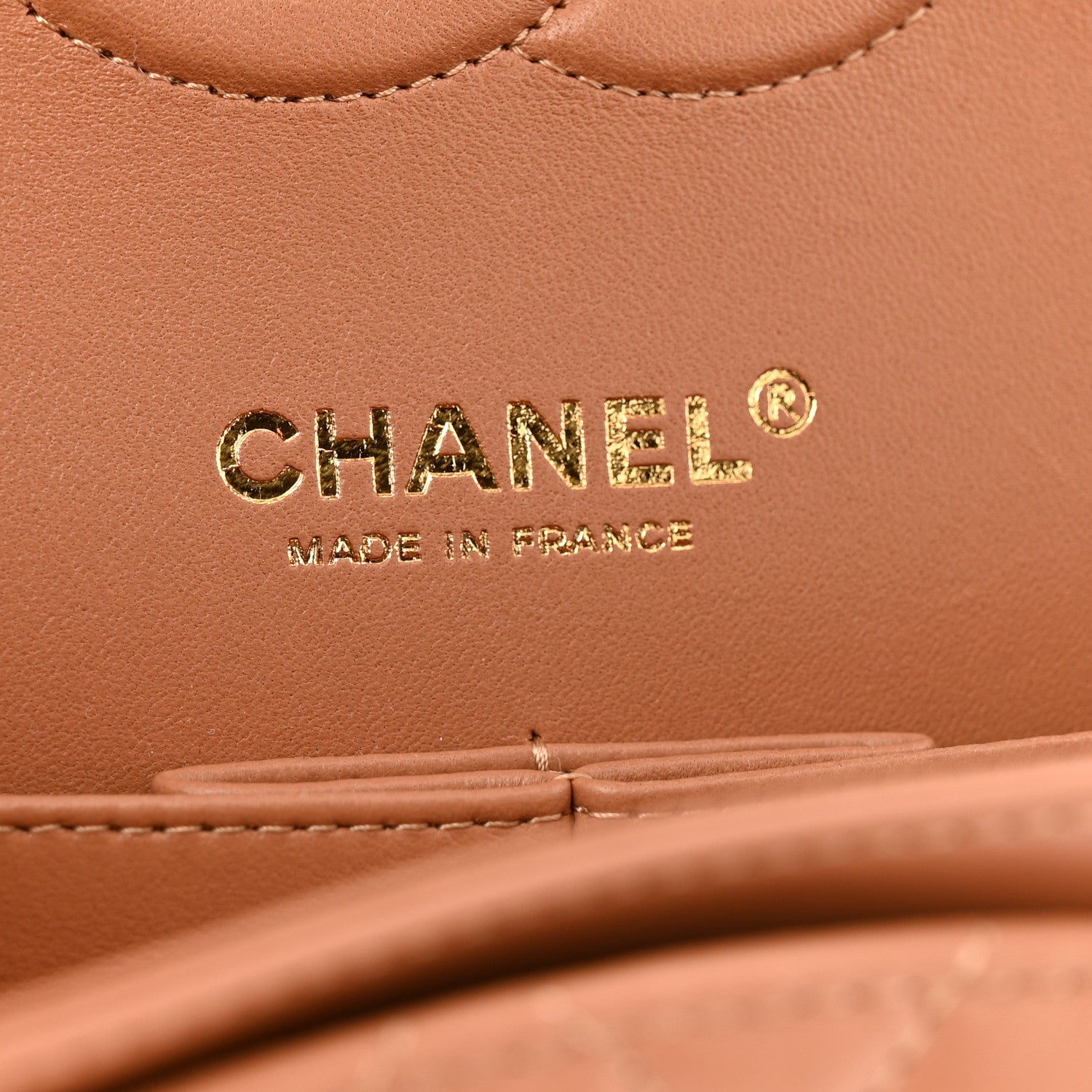 Chanel Lambskin Quilted Medium Double Flap Brown 6 of 10