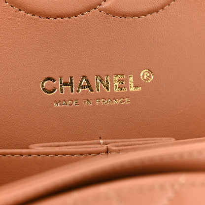 Chanel Lambskin Quilted Medium Double Flap Brown 6 of 10