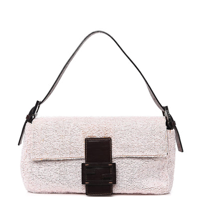 Fendi Beaded Baguette Pale Pink 1 of 15