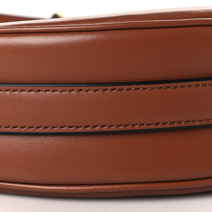 Prada Soft Calfskin Arque Shoulder Bag Cognac 6 of 7