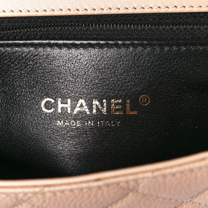 Chanel Caviar Quilted Small CC Filigree Flap Beige Black 6 of 11