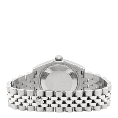 Rolex Stainless Steel 31mm Oyster Perpetual Datejust Watch Rhodium Flowers 178240 3 of 5